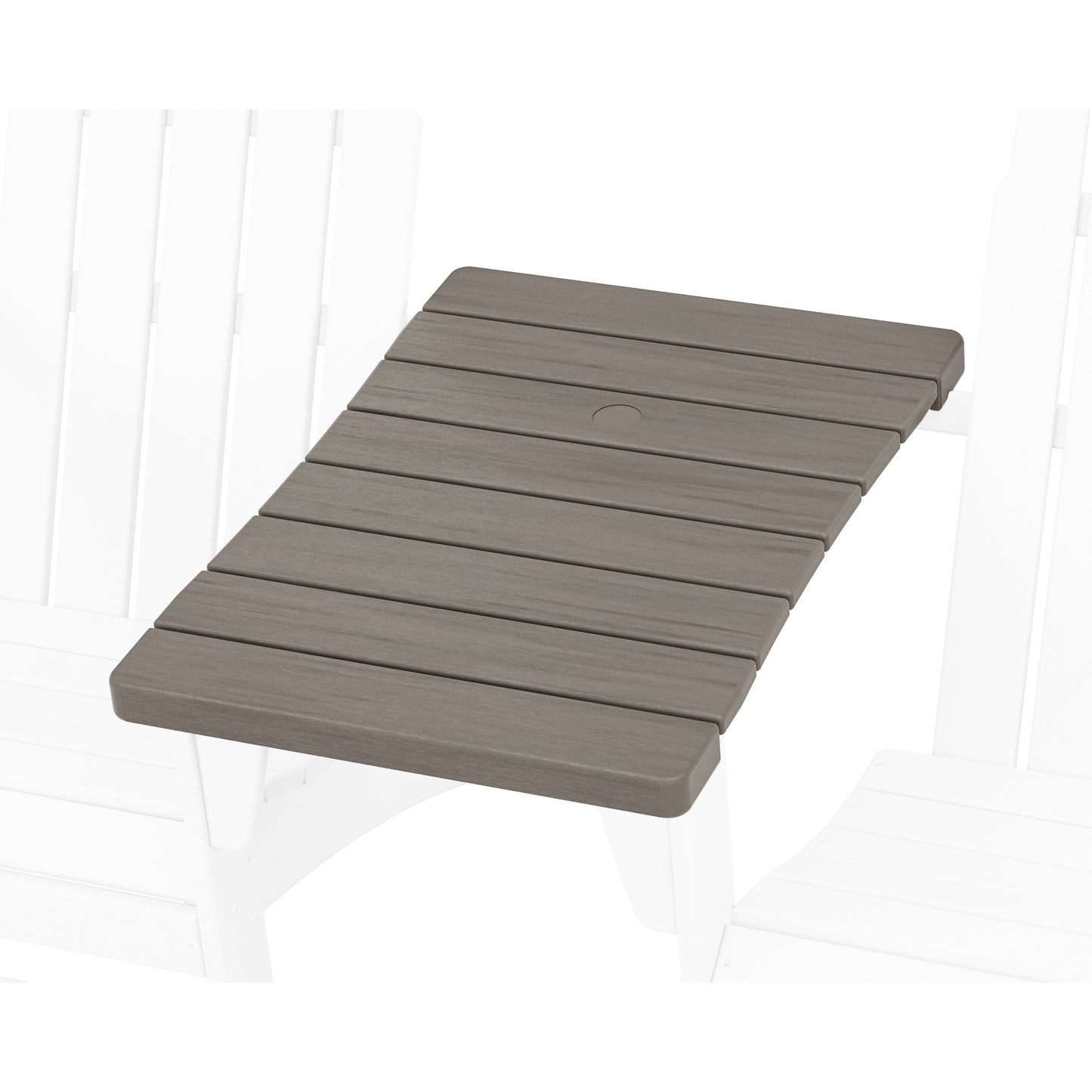 POLYWOOD 400 Series Straight Adirondack Connecting Table — Driftwood