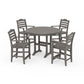 POLYWOOD Savannah 5-Piece Round Counter Set — Driftwood