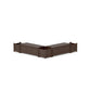 POLYWOOD 48" Country Living L- Shaped Planter Storage Bench Corner Set — Kona