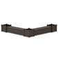 POLYWOOD 72" Vineyard L- Shaped Planter Storage Bench Corner Set- Large — Vintage Coffee
