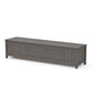 POLYWOOD Vineyard 72" Storage Bench — Driftwood