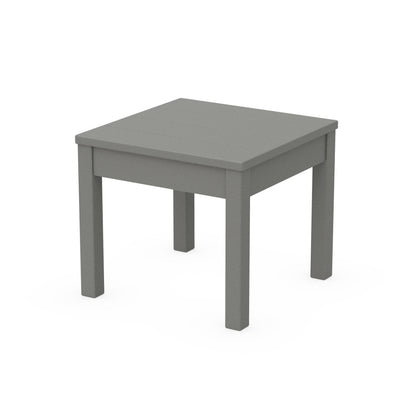 POLYWOOD 22" Square End Table — Slate Grey