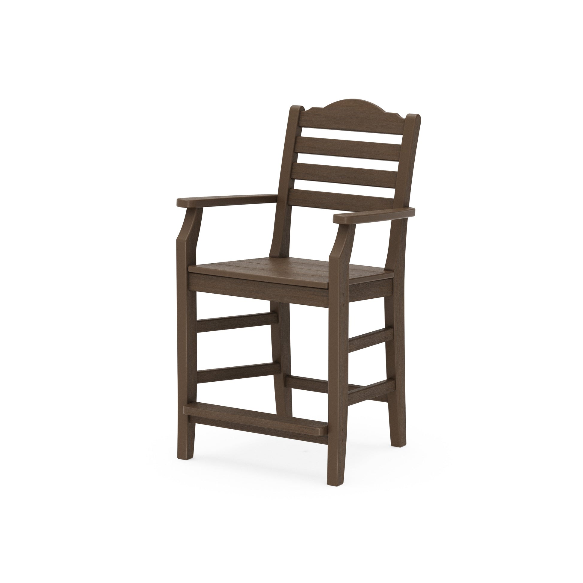 POLYWOOD Savannah Counter Arm Chair — Kona