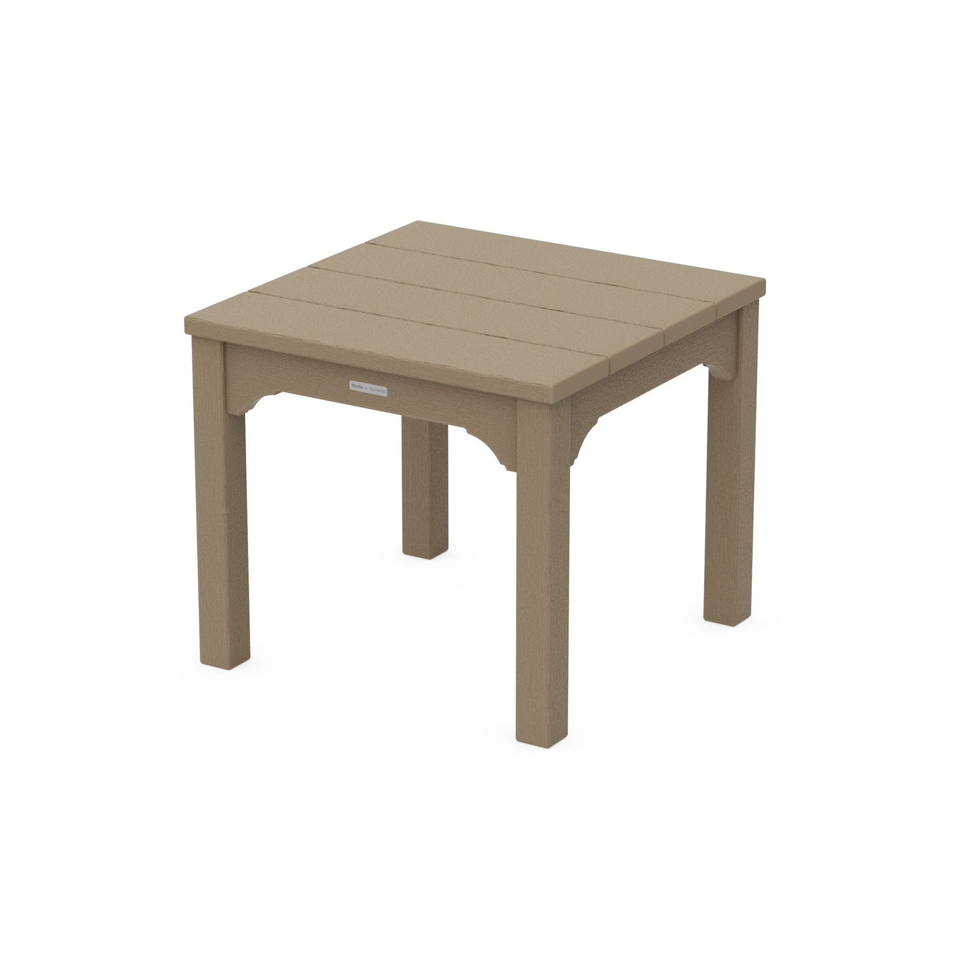 POLYWOOD Chinoiserie End Table — Vintage Sahara