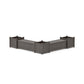 POLYWOOD 48" Vineyard L- Shaped Planter Storage Bench Corner Set- Large — Driftwood