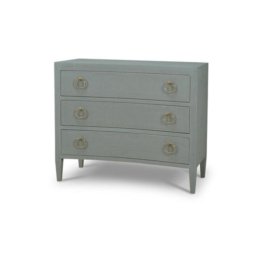 Bramble Mornington Linen Wrapped 3 Drawer Dresser in Linen Pale Blue