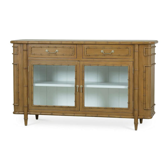 Bramble Hurlingham 2 Door Cabinet in Antique French Oak with True White Interior