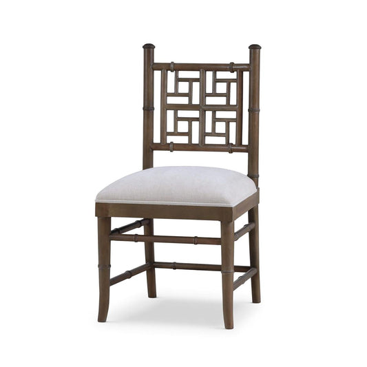 Bramble Grosvenor Dining Chair in Straw Wash with Thames Natural Performance Fabric