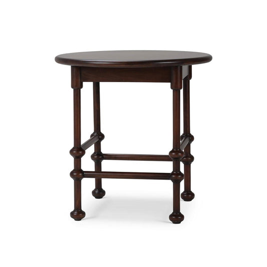 Bramble York Side Table in Matt Teak Brown