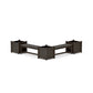 POLYWOOD 48" Vineyard L- Shaped Planter Bench Corner Set - Large — Vintage Coffee