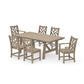 POLYWOOD Chippendale 7-Piece Rustic Farmhouse Dining Set — Vintage Sahara