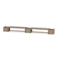 POLYWOOD 60" Nautical Straight Double Planter Bench Set — Vintage Sahara