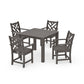POLYWOOD Chippendale 5-Piece Parsons Dining Set — Driftwood