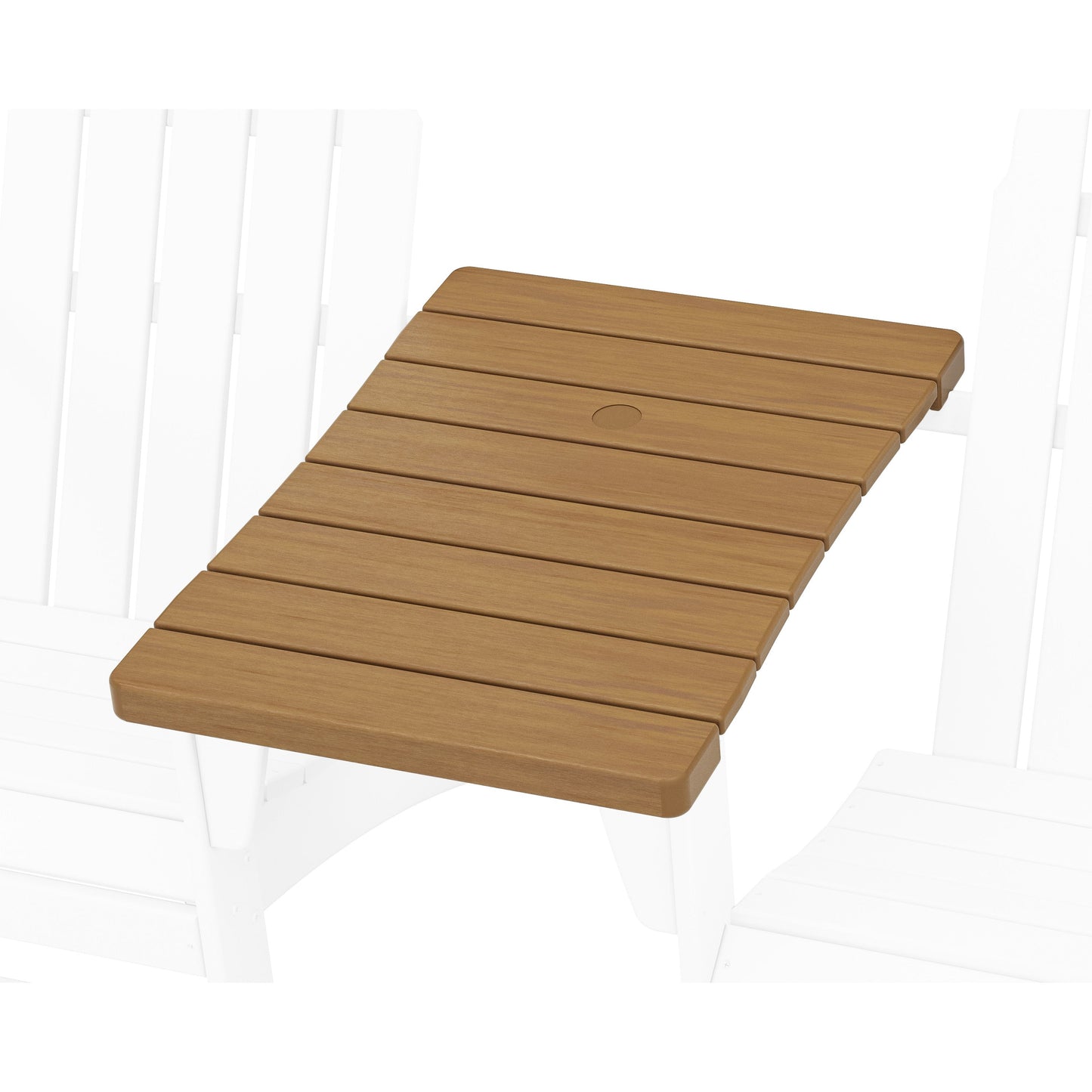 POLYWOOD 400 Series Straight Adirondack Connecting Table — Natural