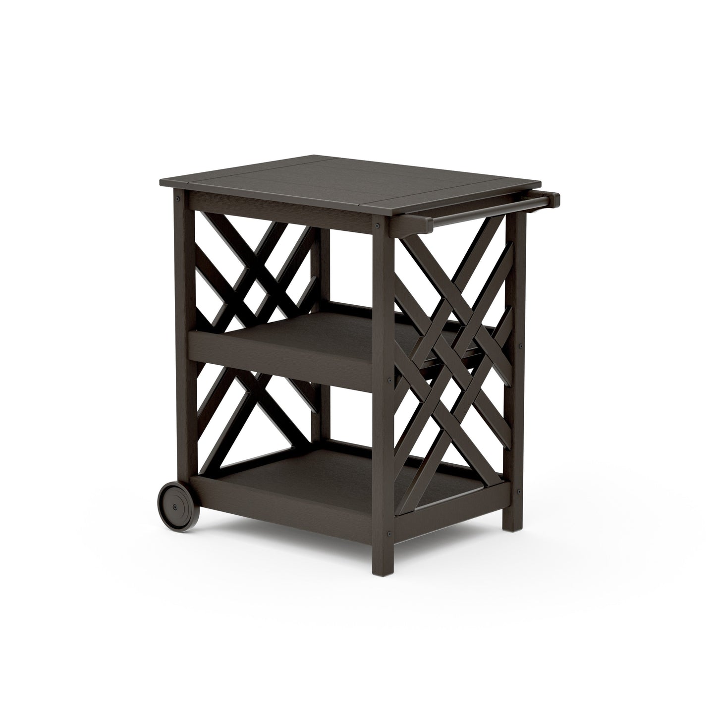 POLYWOOD Wovendale Bar Cart — Vintage Coffee
