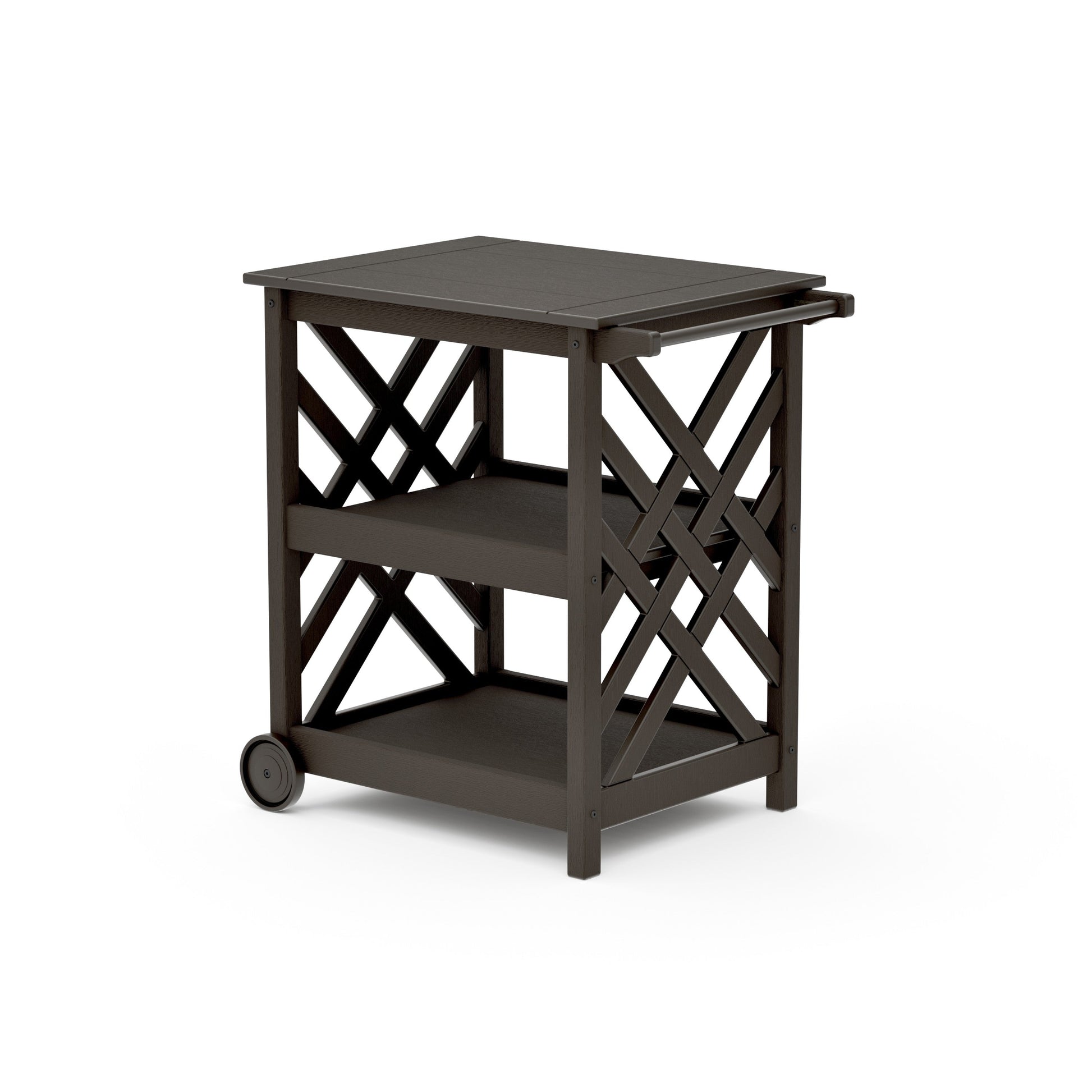 POLYWOOD Wovendale Bar Cart — Vintage Coffee