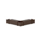 POLYWOOD 48" Nautical L- Shaped Planter Storage Bench Corner Set — Kona
