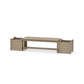 POLYWOOD 48" Nautical Straight Planter Bench Set — Vintage Sahara