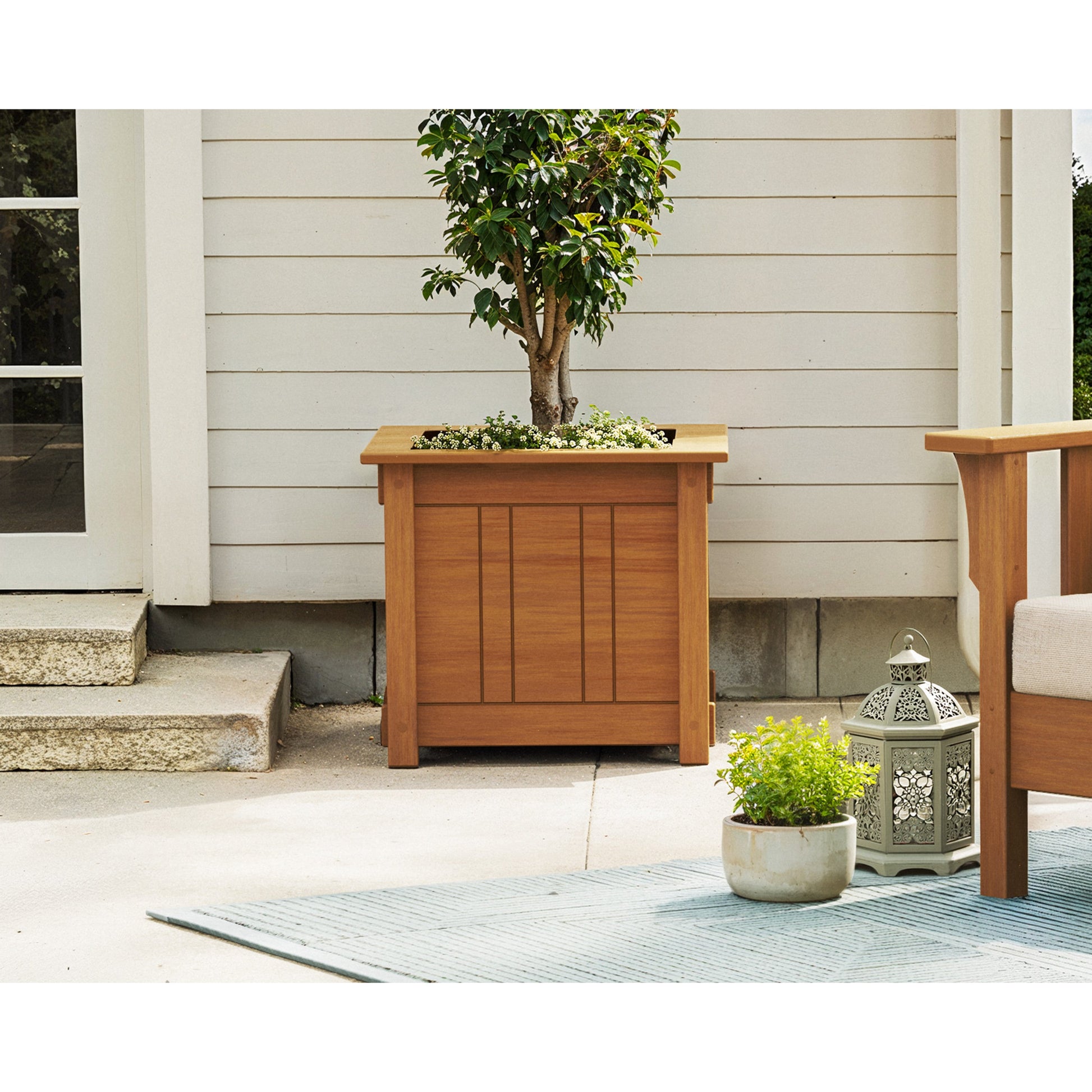 POLYWOOD Acadia Large Square Planter Box