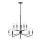 SAGINAW 34'' WIDE 10-LIGHT CHANDELIER - FREE SHIPPING !!!