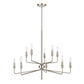 SAGINAW 34'' WIDE 10-LIGHT CHANDELIER - FREE SHIPPING !!!