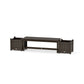POLYWOOD 48" Vineyard Straight Planter Bench Set — Vintage Coffee