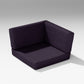POLYWOOD Latitude Corner Seat Cushion — Navy Linen