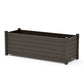 POLYWOOD Nautical Large Rectangle Triple Planter Box — Vintage Coffee