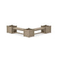 POLYWOOD 48" Country Living L- Shaped Planter Bench Corner Set - Large — Vintage Sahara
