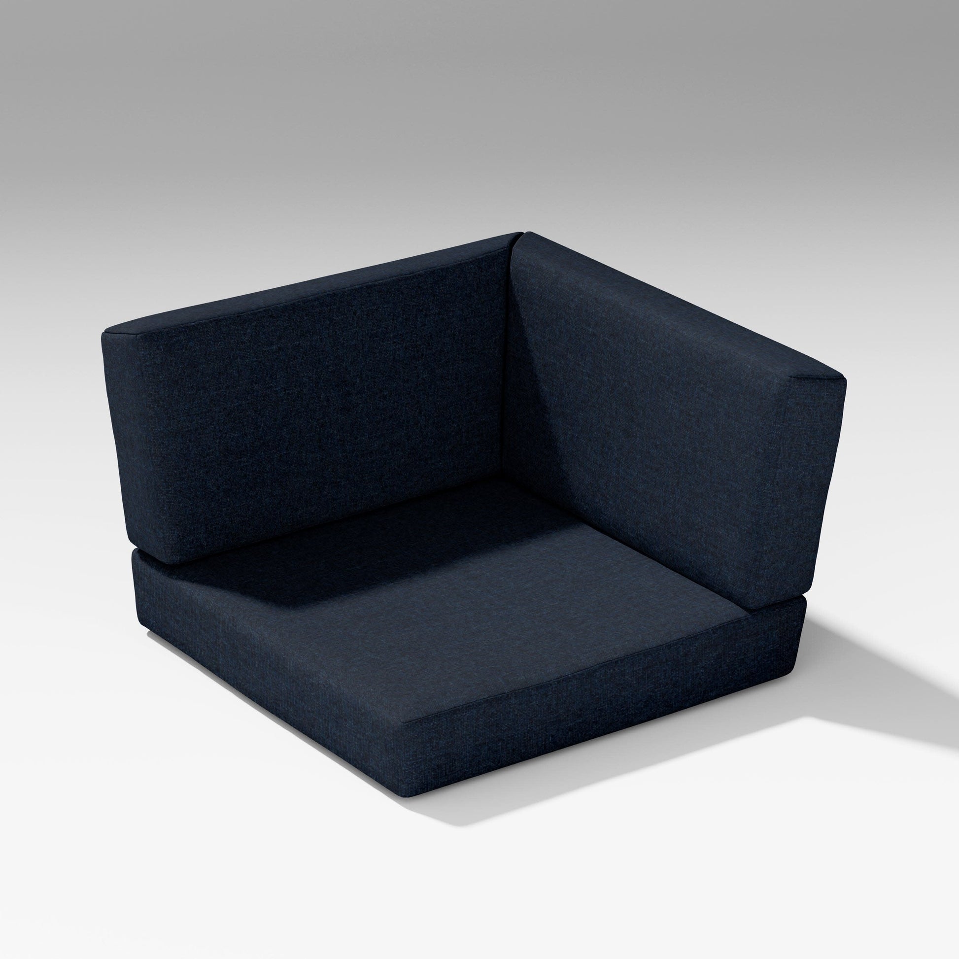 POLYWOOD Latitude Corner Seat Cushion — Marine Indigo
