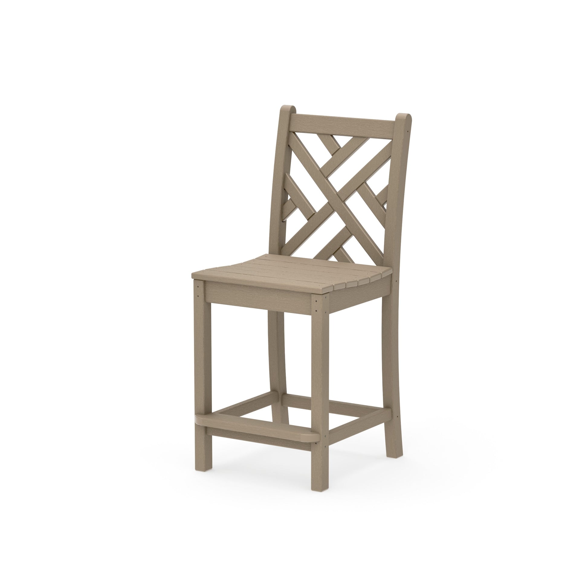 POLYWOOD Chippendale Counter Side Chair — Vintage Sahara