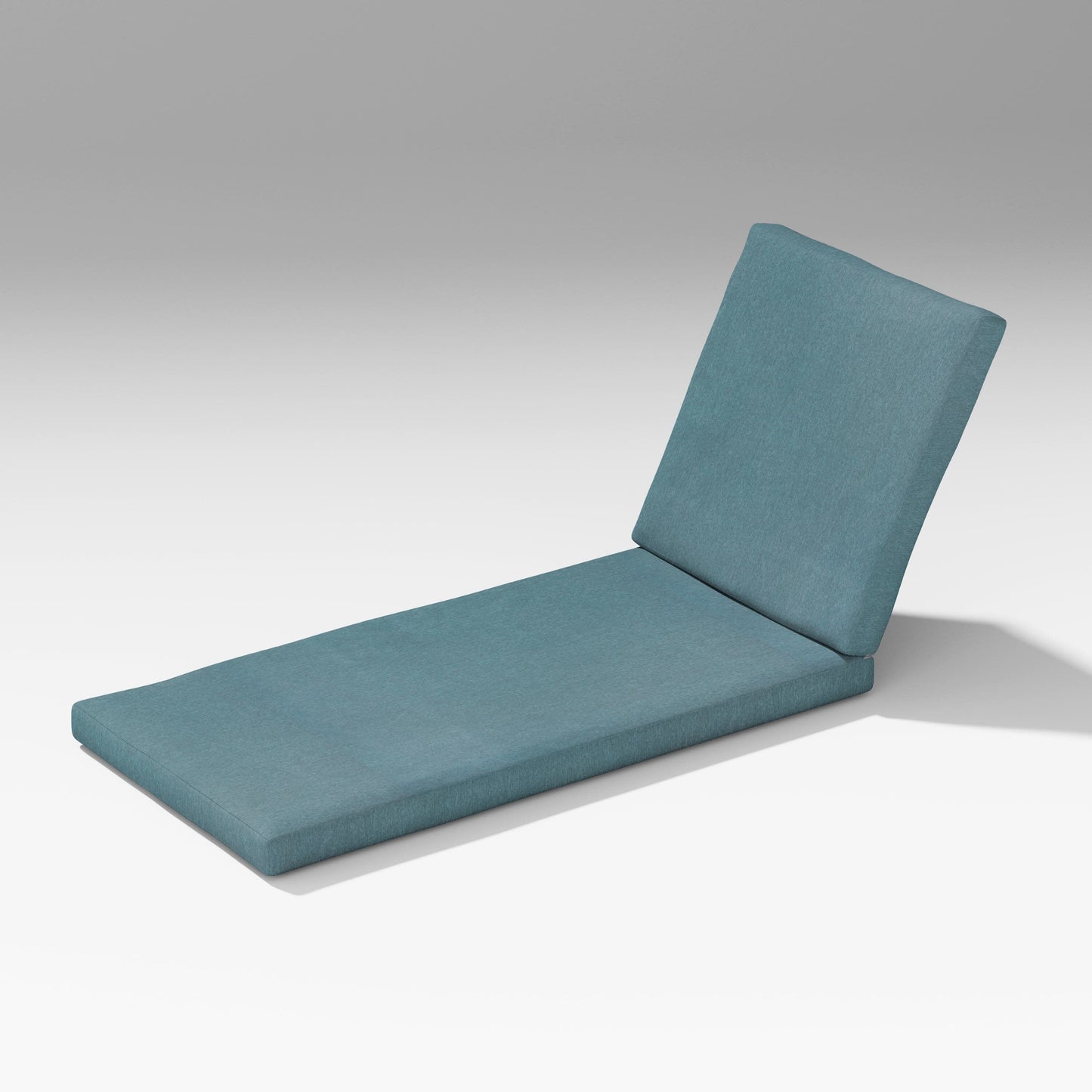 POLYWOOD Latitude Chaise Lounge Full Cushion — Ocean Teal