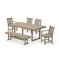 POLYWOOD Traditional Garden 6-Piece Dining Set — Vintage Sahara
