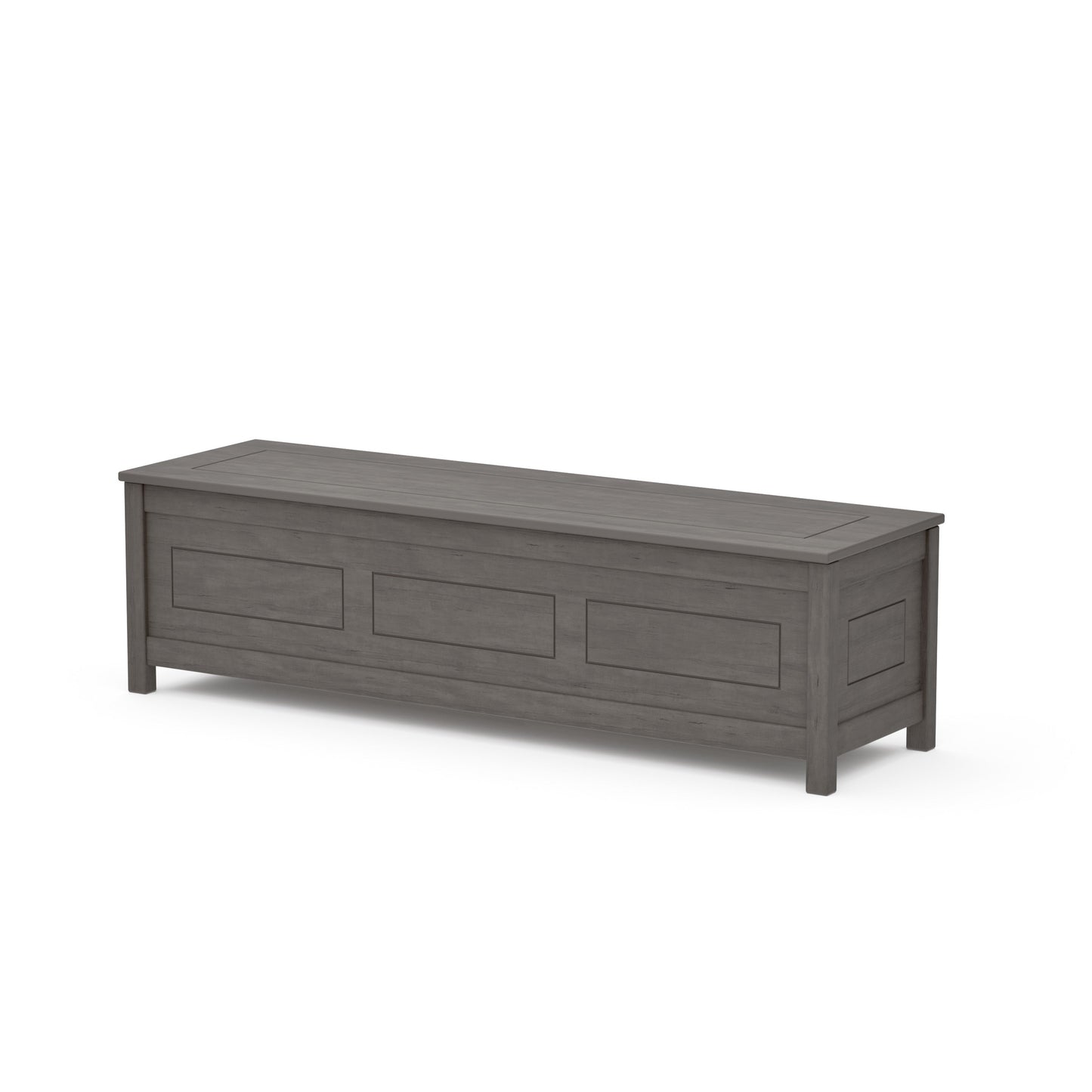 POLYWOOD Country Living 60" Storage Bench — Driftwood