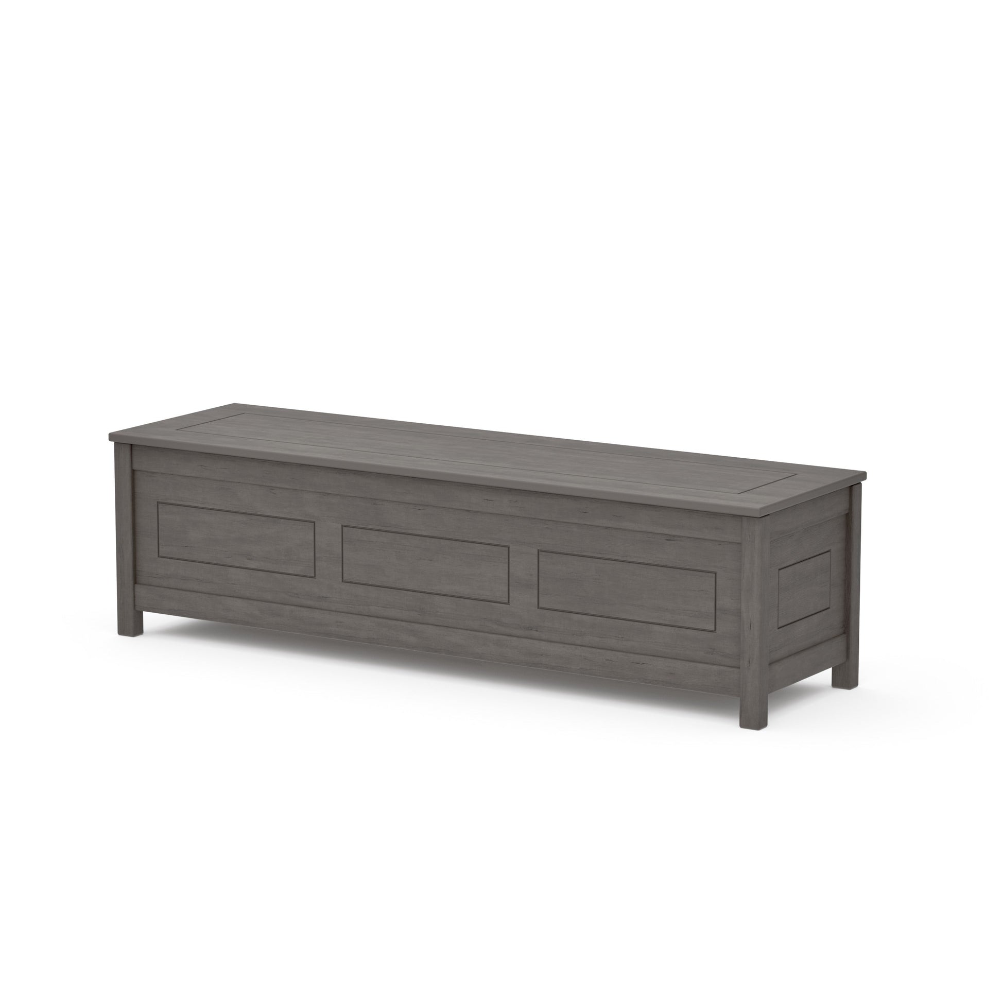 POLYWOOD Country Living 60" Storage Bench — Driftwood