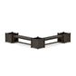 POLYWOOD 60" Vineyard L- Shaped Planter Bench Corner Set - Large — Vintage Coffee