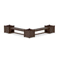 POLYWOOD 60" Vineyard L- Shaped Planter Bench Corner Set - Large — Kona
