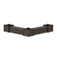 POLYWOOD 60" Nautical L- Shaped Planter Storage Bench Corner Set- Large — Vintage Coffee