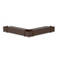 POLYWOOD 72" Nautical L- Shaped Planter Storage Bench Corner Set — Kona