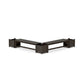 POLYWOOD 60" Nautical L- Shaped Planter Bench Corner Set — Vintage Coffee
