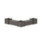 POLYWOOD 48" Country Living L- Shaped Planter Storage Bench Corner Set- Large — Driftwood