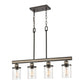 BEAUFORT 30'' WIDE 4-LIGHT LINEAR CHANDELIER  -  FREE SHIPPING !!!