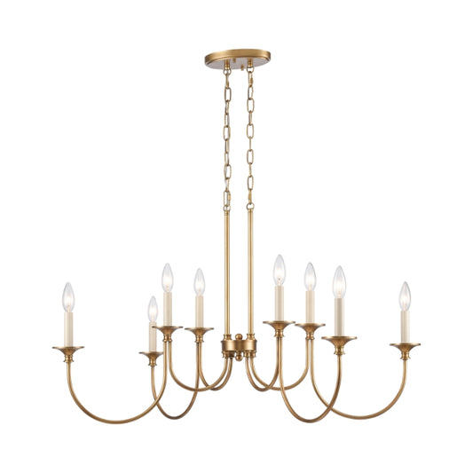 CECIL 34'' WIDE 8-LIGHT LINEAR CHANDELIER  -  FREE SHIPPING !!!