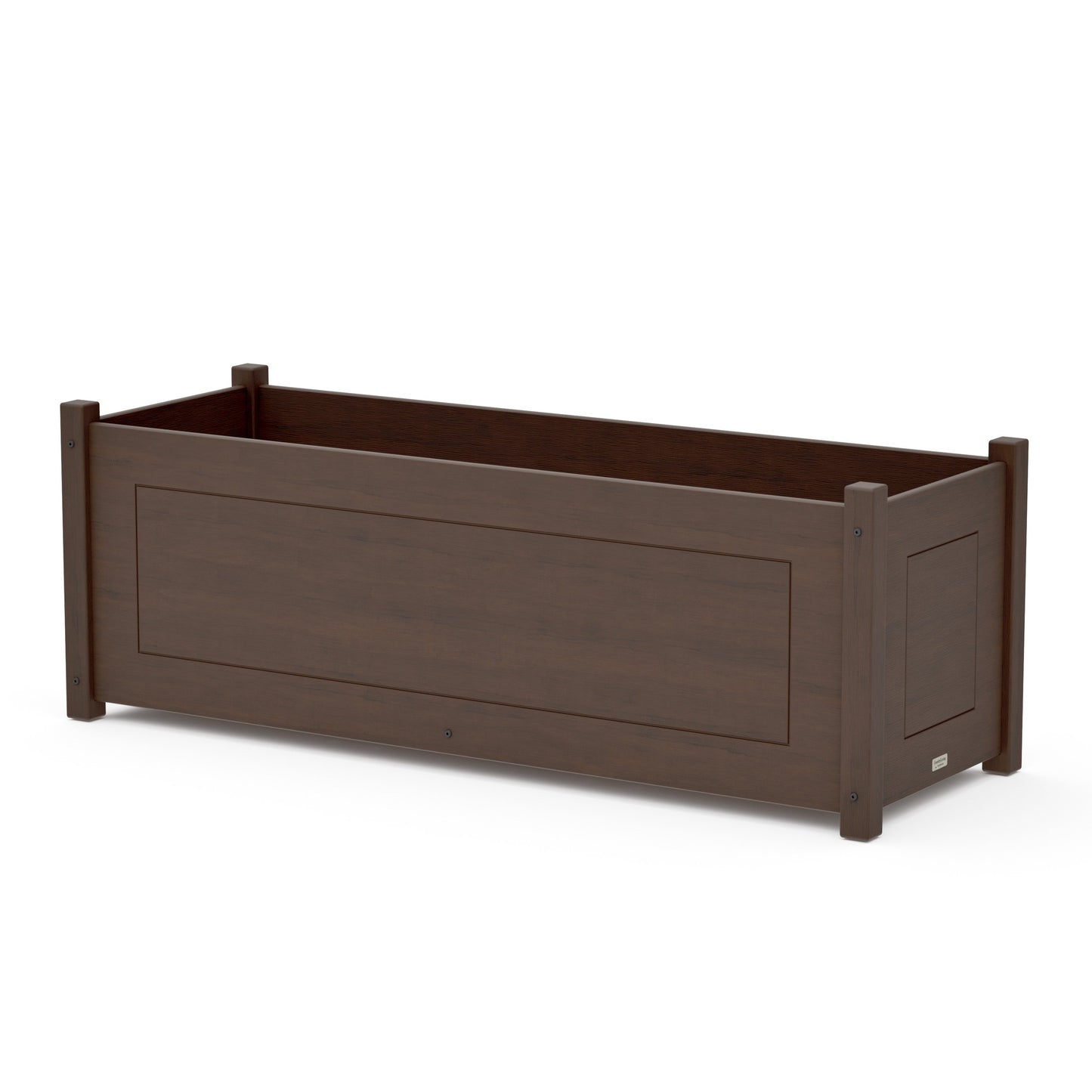 POLYWOOD Country Living Large Rectangle Triple Planter Box — Kona
