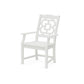 POLYWOOD Chinoiserie Dining Arm Chair — Vintage White