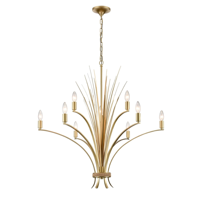 BISCAYNE BAY 33.75'' WIDE 9-LIGHT CHANDELIER  -  FREE SHIPPING !!!
