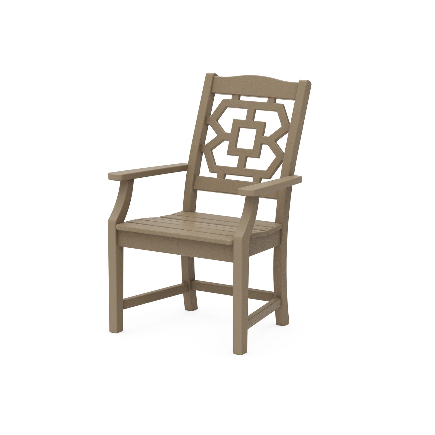 POLYWOOD Chinoiserie Dining Arm Chair — Vintage Sahara