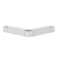 POLYWOOD 72" Country Living L- Shaped Planter Storage Bench Corner Set — Vintage White