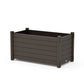 POLYWOOD Nautical Large Rectangle Double Planter Box — Vintage Coffee