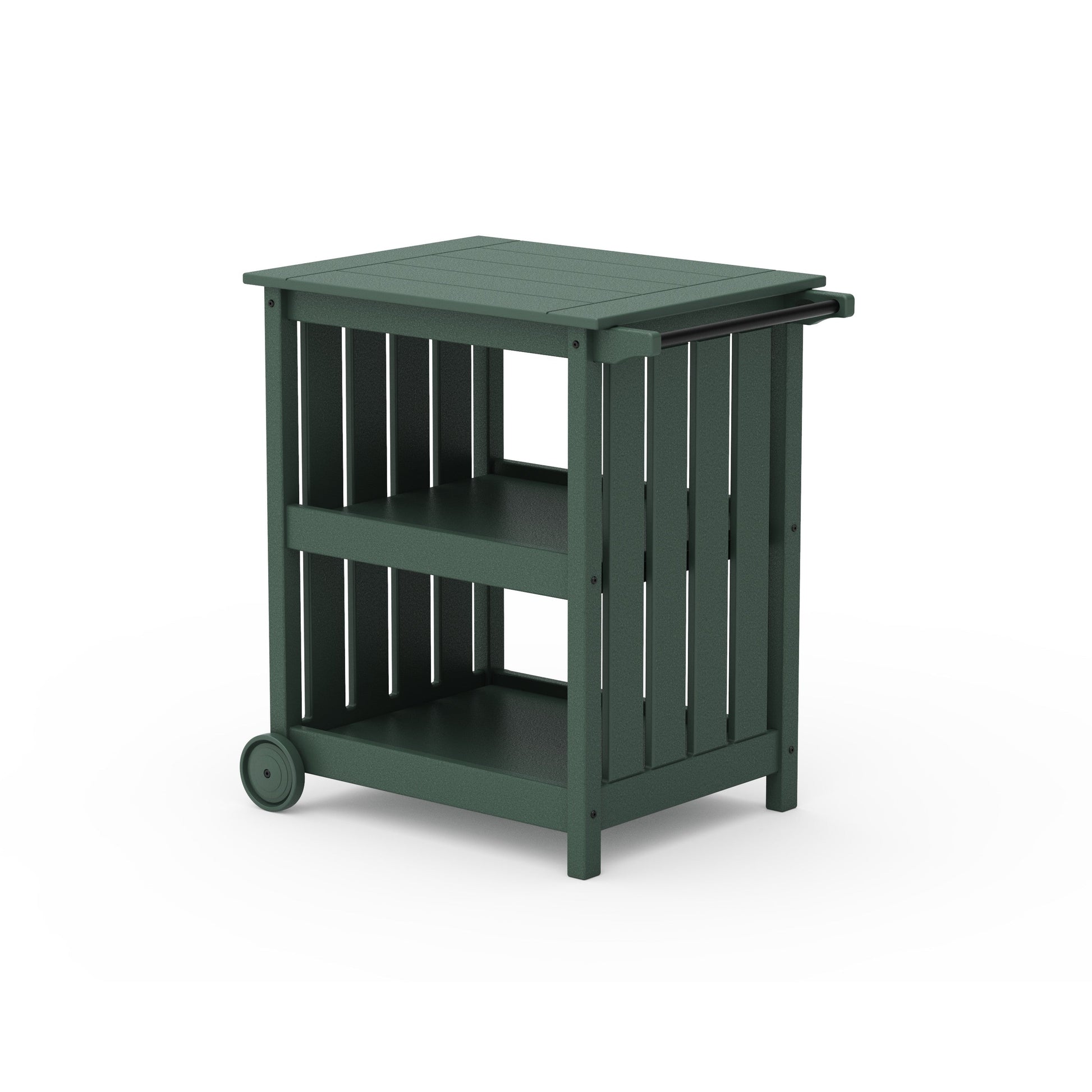 POLYWOOD Vineyard Bar Cart — Green
